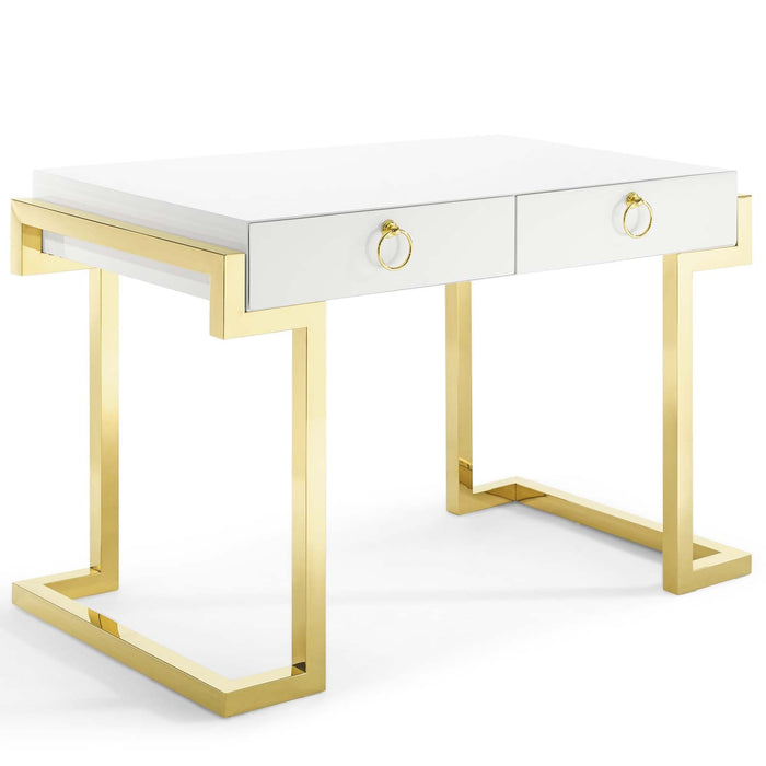 Modway Ring Office Desk in White