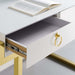 Modway Ring Office Desk in White - Side View
