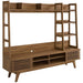 Modway Render TV Stand Entertainment Center Living Room Furniture in Brown