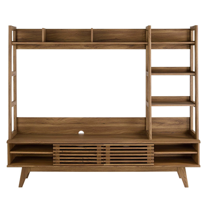 Modway Render TV Stand Entertainment Center Living Room Furniture - Lifestyle View