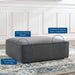 Modway Restore Ottoman Living Room Furniture in Gray - Side View