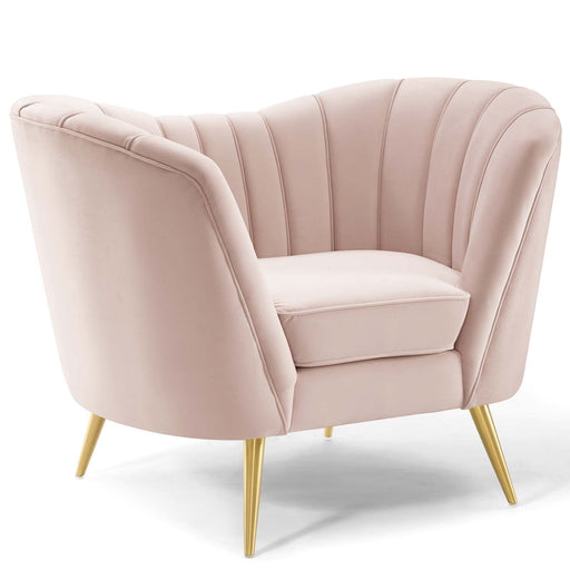 Modway Opportunity Performance Velvet Armchair Living Room Furniture - View 14