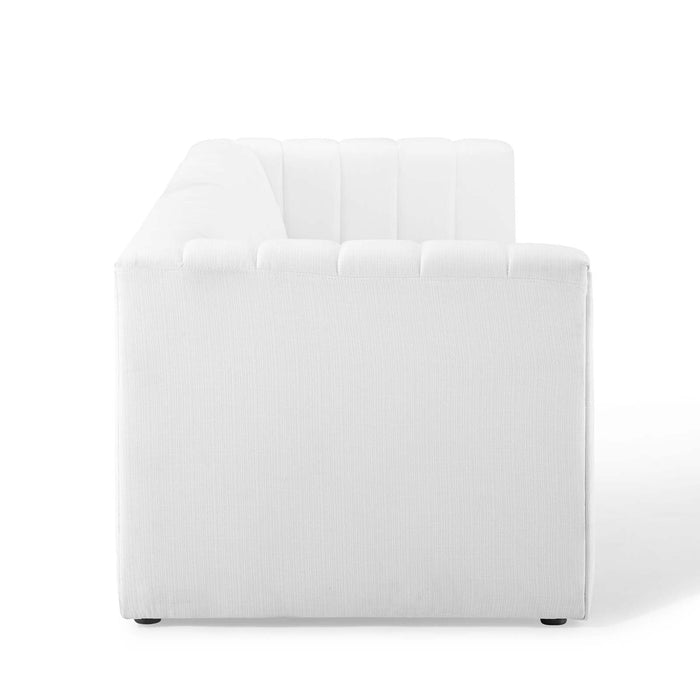 Reflection Channel Tufted Upholstered Sofa - Elegant Retro Modern Design with Dense Foam Comfort