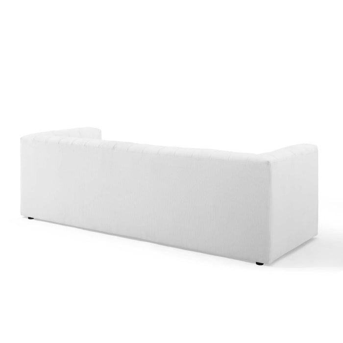 Reflection Channel Tufted Upholstered Sofa - Elegant Retro Modern Design with Dense Foam Comfort