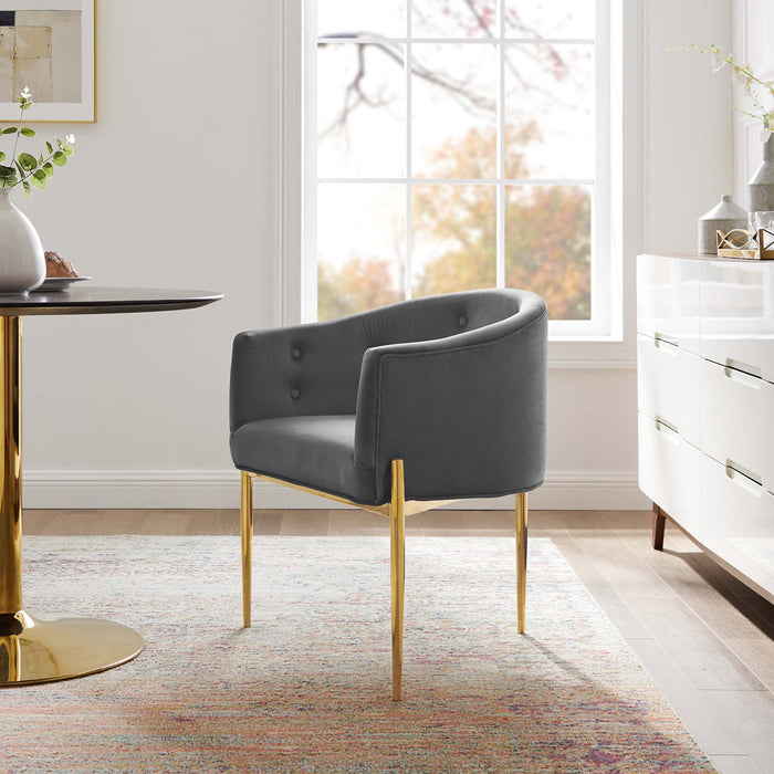 Modway Savour Tufted Performance Velvet Accent Chair Living Room Furniture - View 15