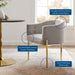 Modway Savour Tufted Performance Velvet Accent Chair Living Room Furniture - View 23