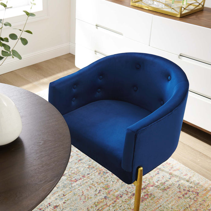 Modway Savour Tufted Performance Velvet Accent Chair Living Room Furniture - View 32