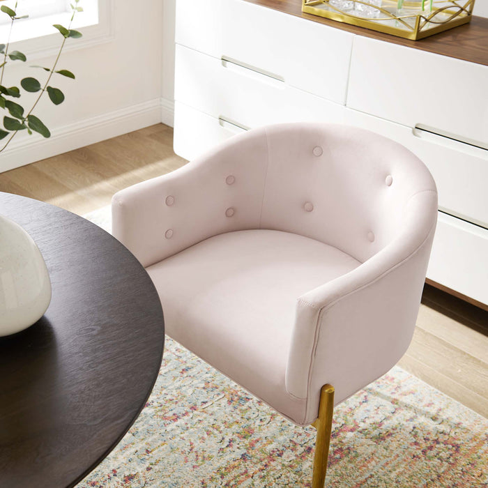 Modway Savour Tufted Performance Velvet Accent Chair Living Room Furniture - View 39