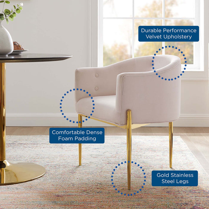 Modway Savour Tufted Performance Velvet Accent Chair Living Room Furniture - View 38