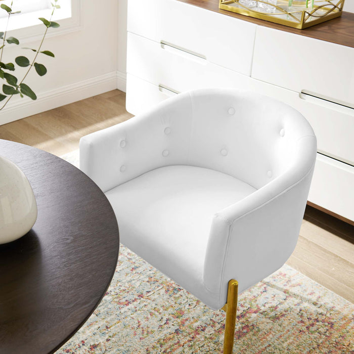 Modway Savour Tufted Performance Velvet Accent Chair Living Room Furniture - View 46