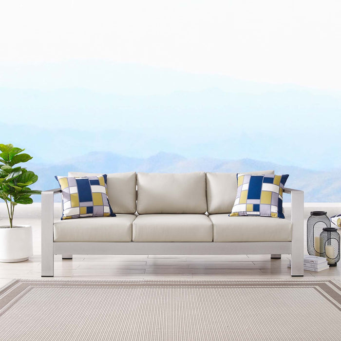 Shore Outdoor Patio Aluminum Sofa - view 6