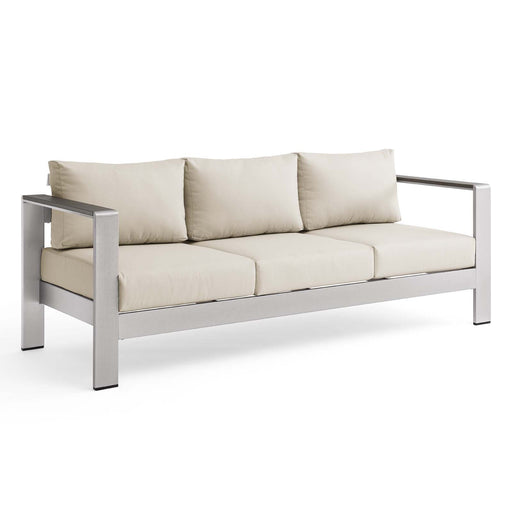 Shore Outdoor Patio Aluminum Sofa - alternate angle view