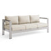 Shore Outdoor Patio Aluminum Sofa - alternate angle view