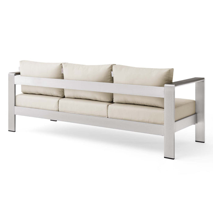 Shore Outdoor Patio Aluminum Sofa - view 9
