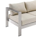 Shore Outdoor Patio Aluminum Sofa - view 11