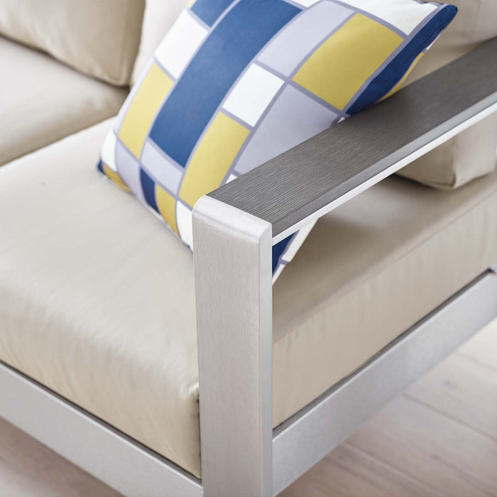 Shore Outdoor Patio Aluminum Sofa - view 7