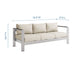 Shore Outdoor Patio Aluminum Sofa - in lifestyle setting