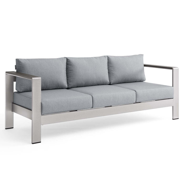 Shore Outdoor Patio Aluminum Sofa - view 13