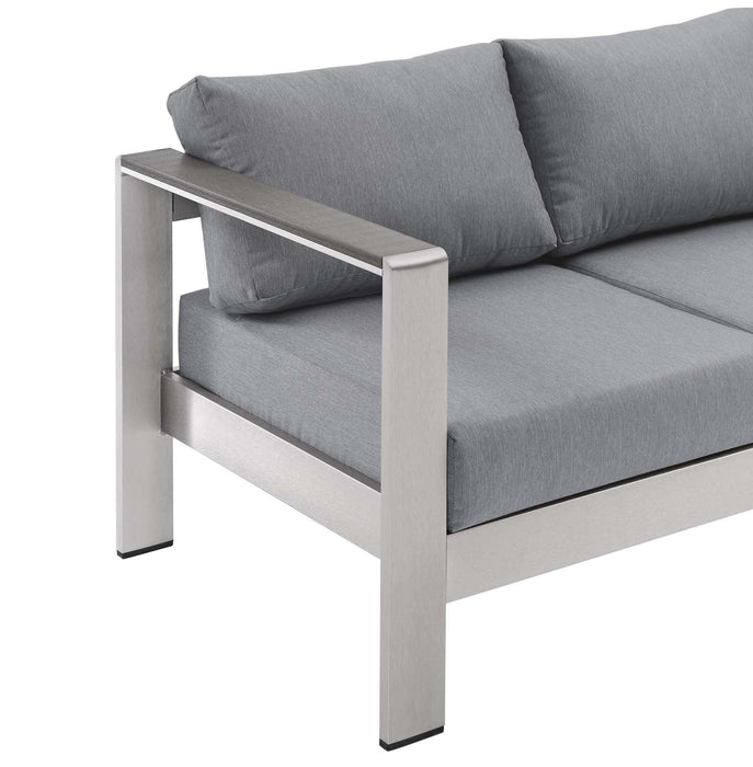 Shore Outdoor Patio Aluminum Sofa - view 22