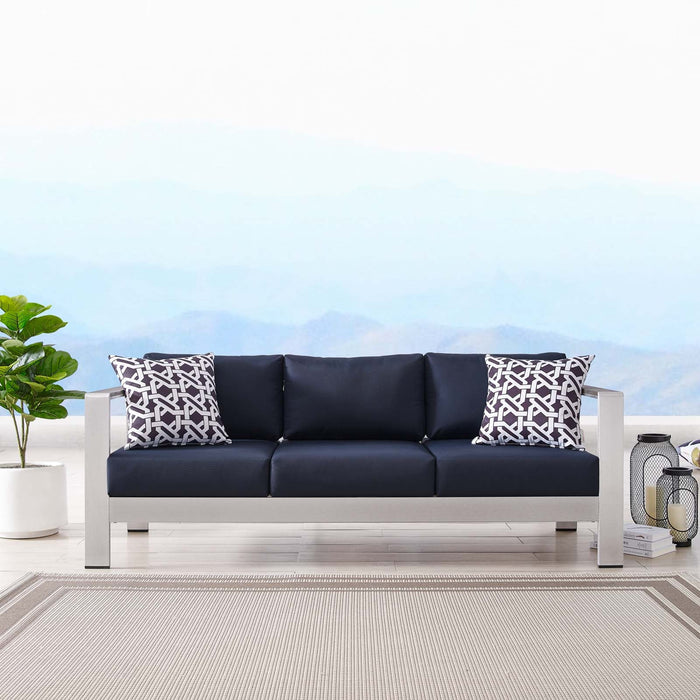 Shore Outdoor Patio Aluminum Sofa - view 28