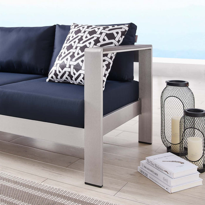 Shore Outdoor Patio Aluminum Sofa - view 29