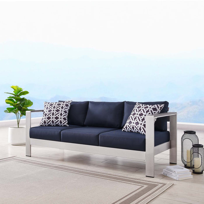 Shore Outdoor Patio Aluminum Sofa - view 23