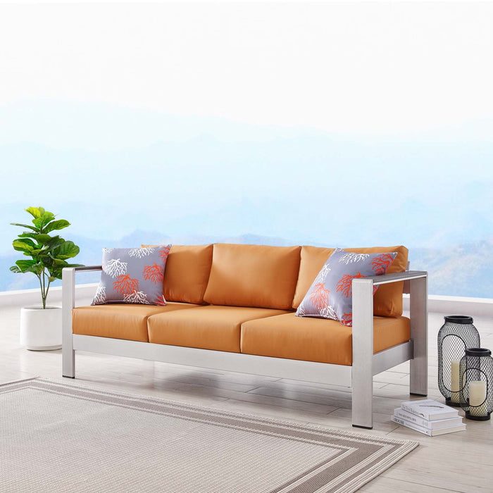 Shore Outdoor Patio Aluminum Sofa - view 34