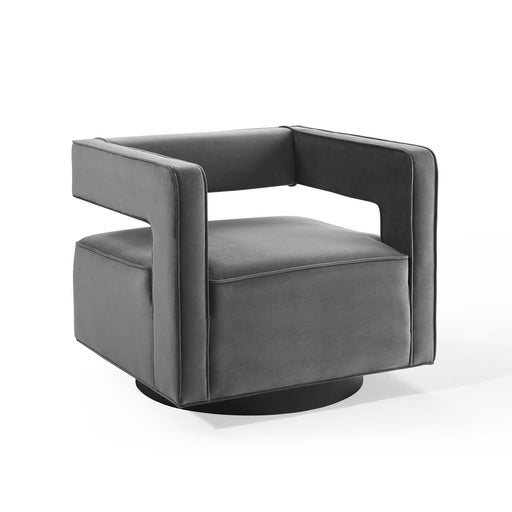 Modway Booth Performance Velvet Swivel Armchair - Product Image 36