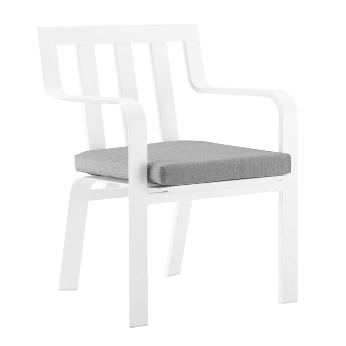 Baxley Outdoor Patio Aluminum Armchair Set of 2 - in lifestyle setting