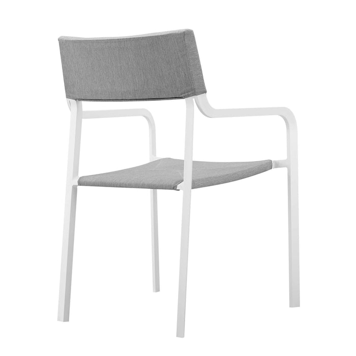 Raleigh Outdoor Patio Aluminum Armchair Set of 2 - view 6