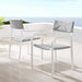 Raleigh Outdoor Patio Aluminum Armchair Set of 2 - Modway \outdoor\dining chairs