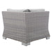 Conway Sunbrella® Outdoor Patio Wicker Rattan Corner Chair - view 8