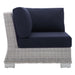 Conway Sunbrella® Outdoor Patio Wicker Rattan Corner Chair - view 15