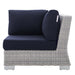 Conway Sunbrella® Outdoor Patio Wicker Rattan Corner Chair - view 16