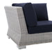 Conway Sunbrella® Outdoor Patio Wicker Rattan Corner Chair - view 18