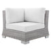 Conway Sunbrella® Outdoor Patio Wicker Rattan Corner Chair - view 20