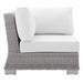 Conway Sunbrella® Outdoor Patio Wicker Rattan Corner Chair - view 25