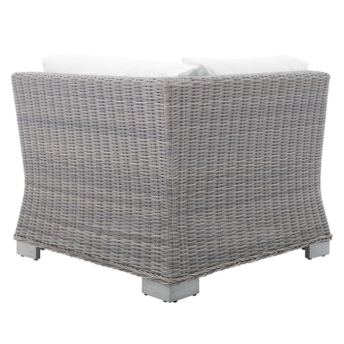 Conway Sunbrella® Outdoor Patio Wicker Rattan Corner Chair - view 26