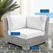Conway Sunbrella® Outdoor Patio Wicker Rattan Corner Chair - view 21