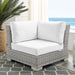 Conway Sunbrella® Outdoor Patio Wicker Rattan Corner Chair - view 19