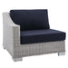 Conway Sunbrella® Outdoor Patio Wicker Rattan Left-Arm Chair - alternate angle view