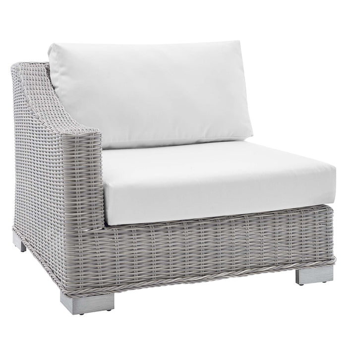 Conway Sunbrella® Outdoor Patio Wicker Rattan Left-Arm Chair - view 11