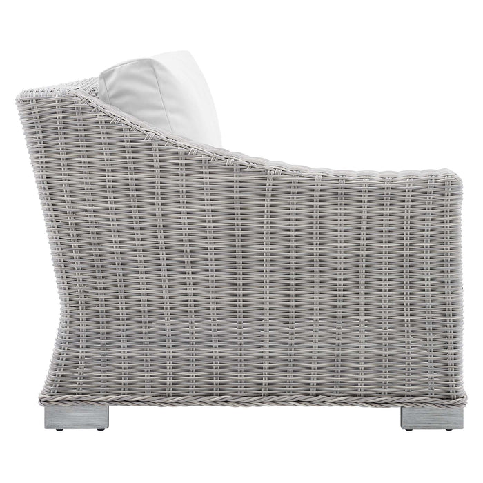 Conway Sunbrella® Outdoor Patio Wicker Rattan Left-Arm Chair - view 15