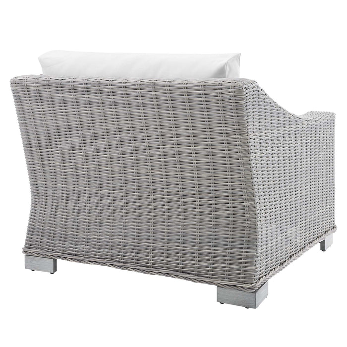 Conway Sunbrella® Outdoor Patio Wicker Rattan Left-Arm Chair - view 16