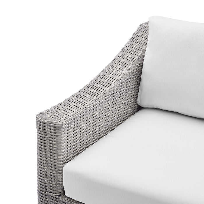 Conway Sunbrella® Outdoor Patio Wicker Rattan Left-Arm Chair - view 18