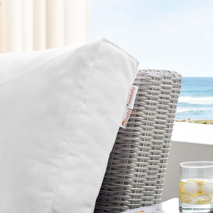 Conway Sunbrella® Outdoor Patio Wicker Rattan Left-Arm Chair - view 14