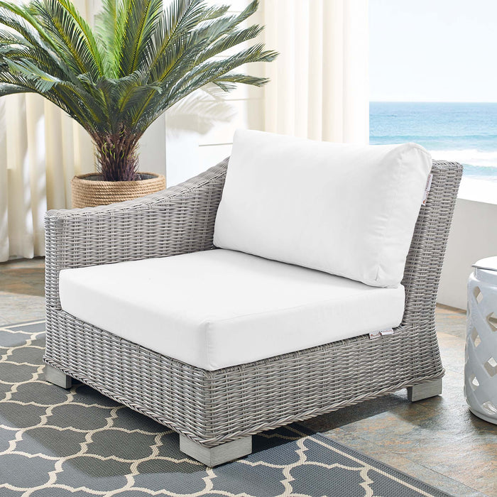 Conway Sunbrella® Outdoor Patio Wicker Rattan Left-Arm Chair - view 10