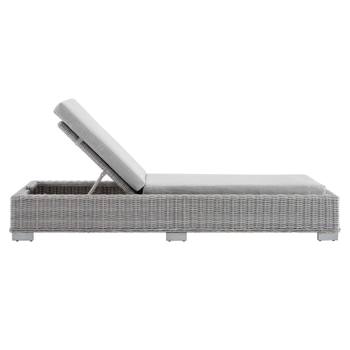 Conway Sunbrella® Outdoor Patio Wicker Rattan Chaise Lounge - view 26