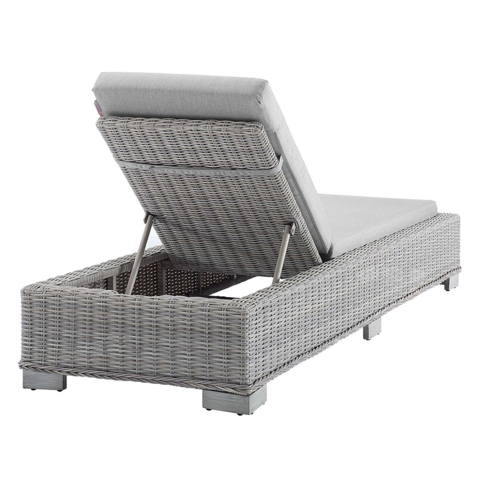 Conway Sunbrella® Outdoor Patio Wicker Rattan Chaise Lounge - view 28