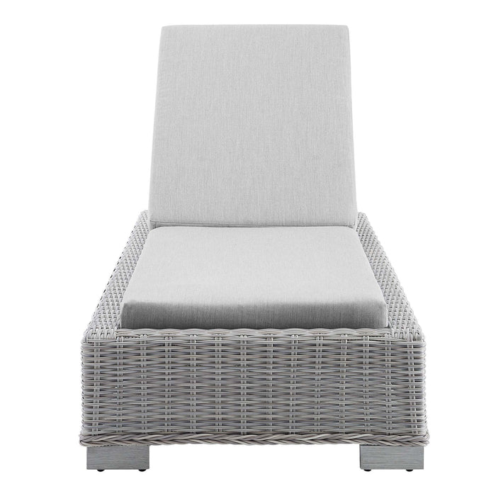 Conway Sunbrella® Outdoor Patio Wicker Rattan Chaise Lounge - view 29